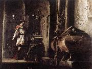 Johann Heinrich Schonfeldt Alexander the Great before the Tomb of Achilles oil on canvas